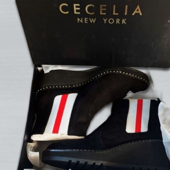 Cecelia New York Gemma Suede Ankle Boots - Picture 14 of 16